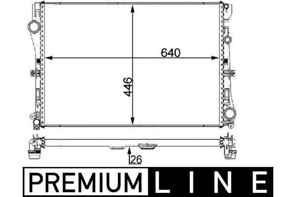 Su Radyatörü  Mercedes C -Serisi Coupe (BM 205)(12.2015->)  MAHLE CR 2101 000P