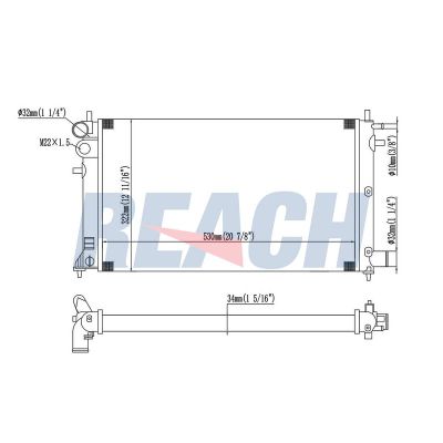 Su Radyatörü  Peugeot 106 (S1)(08.1991->03.1996)  VALEO 731186