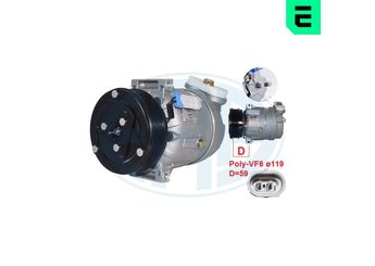 Klima Kompresörü  ERA 670041  51783368 1840996 18 40 996