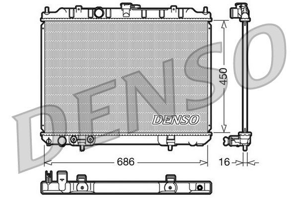 Su Radyatörü  DENSO DRM46005