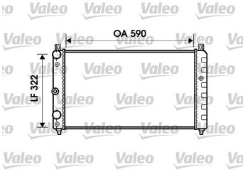 Su Radyatörü  VALEO 732479  98AB8005DF 98AB 8005 DF 6U0121253A 441076014126