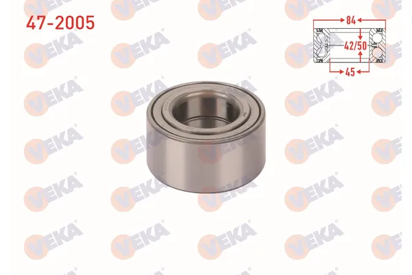 Teker Rulmanı Ön Sağ veya Sol VEKA 47-2005