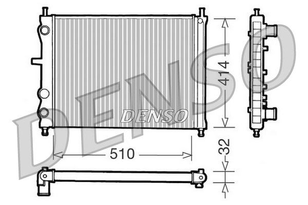 Su Radyatörü  DENSO DRM09020