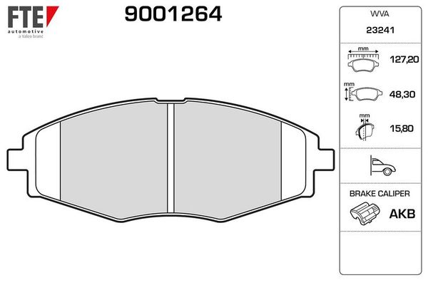 Fren Disk Balata Ön Daewoo Matiz (1997->)  FTE 9001264