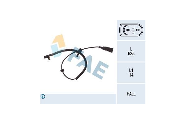 Abs Sensörü Arka Sağ veya Sol FAE 78035