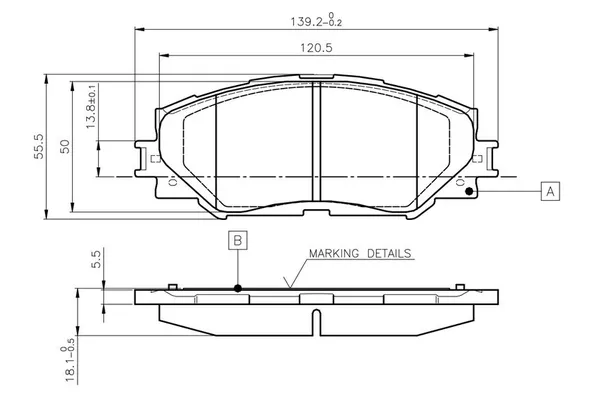 Fren Disk Balata Ön Toyota Verso-S (NLP1/NSP1)(2010->)  BOSCH 0 986 TB3 082