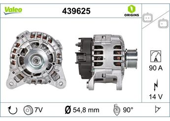 Alternatör  VALEO 439625  8200634135 7711368178 7711497091 8200323138 8200406207 8200429898 8200654541 8200660037