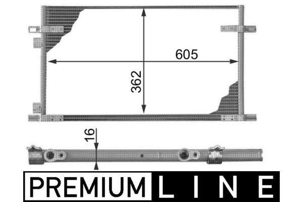 Klima Radyatörü  Renault Laguna (B56)(04.1998->)  MAHLE AC 278 000P