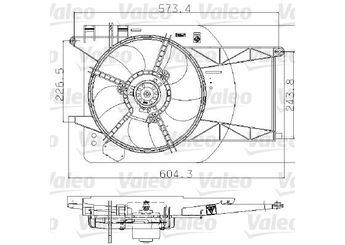 Radyatör Fan ve Motoru  FIAT ORJINAL 46792221  46792221
