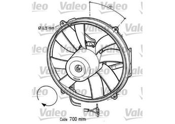 Radyatör Fan ve Motoru  VALEO 696063  15001393 0015001393