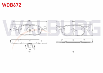 Fren Disk Balata Ön WALBURG WDB672  