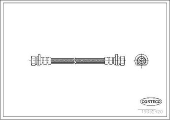 Fren Hortumu Arka Sağ veya Sol OSSCA 01020  46430SK7003 46430SK7004 1466SD5020 01466SD5020 46430SD5023 46430SH3004 46430SH3933 46430SH3934 46430SH3937 46430SH3938 46430SH3J34 46430SK7931 46430SK7932