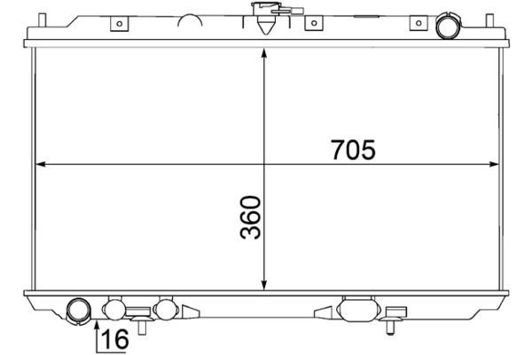 Su Radyatörü  Audi A4 Avant (8E)(11.2004->)  MAHLE CR 1489 000S
