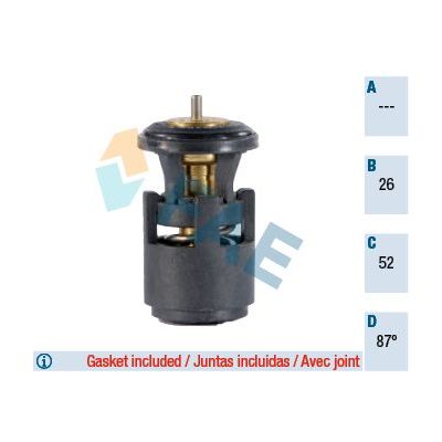 Terrmostat 87 °C  Skoda Octavia (1U2)(2001->)  FITPART FIT24004051W