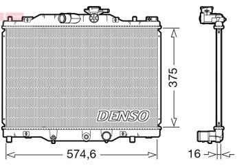 Su Radyatörü  DENSO DRM44043  DRM44043 PEHH15200 PEHN15200
