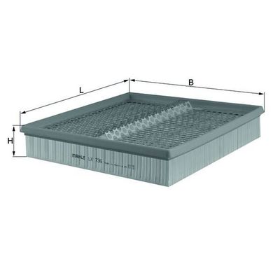 Hava Filtresi  Mercedes S -Serisi Sedan (BM 140)(10.1990->)  MAHLE LX 736