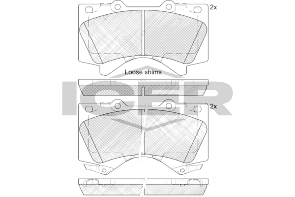 Fren Disk Balata Ön Toyota Land Cruiser (J15)(2009->)  EUROREPAR 1667814680