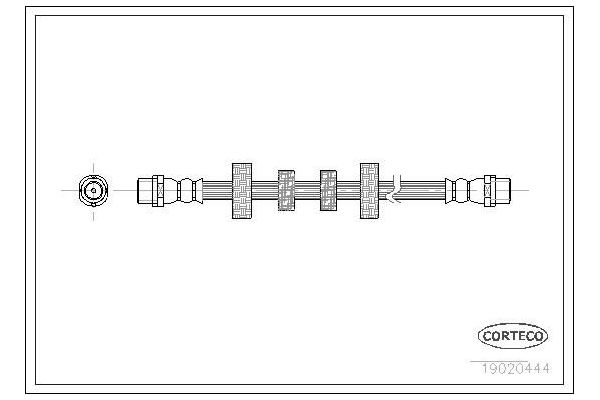 Fren Hortumu Arka Sağ veya Sol MG Rover Rover 25 (RF)(1999->)  CAVO C901 114A