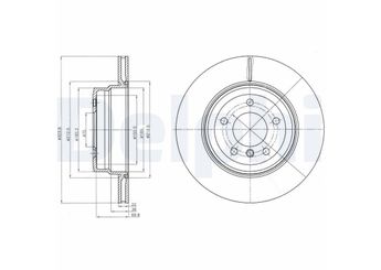 Fren Disk Ayna Arka Sağ ve Sol DELPHI BG4284  34216855003 34216778649 3421 6778 649