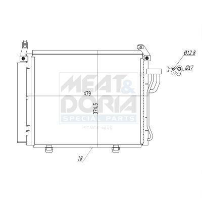 Klima Radyatörü  Hyundai i10 (PA)(09.2007->)  KRAFTVOLL 08060171