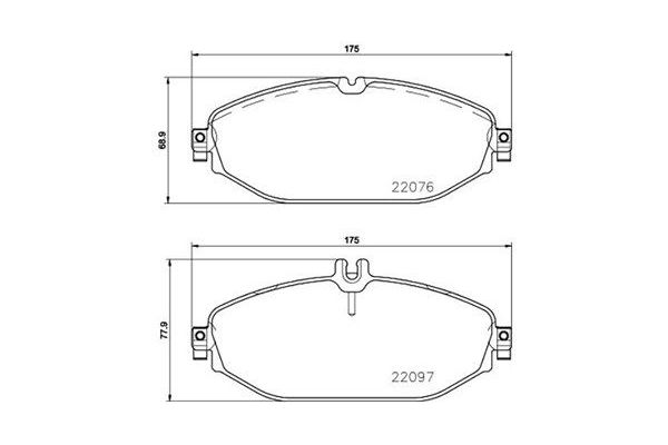 Fren Disk Balata Ön Mercedes C -Serisi Cabrio (BM 205)(07.2016->)  MAGNETI MARELLI 363700450124