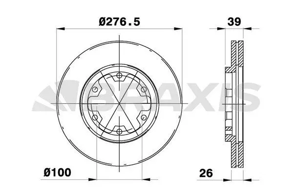 Fren Disk Ayna Ön Sağ ve Sol BRAXIS AE0130