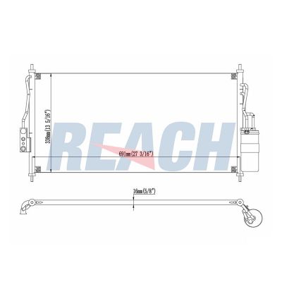 Klima Radyatörü  MAHER 10863
