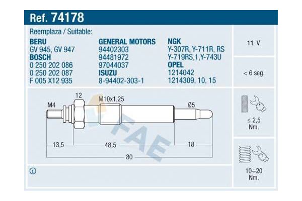 Isıtma Bujisi  SVAC SV054