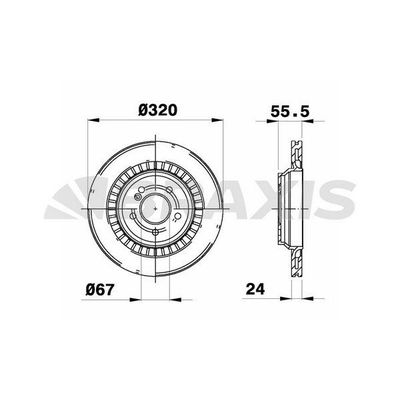 Fren Disk Ayna Arka Sağ ve Sol BRAXIS AE0627