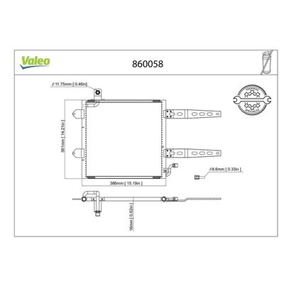Klima Radyatörü  Volkswagen Lupo (6X1/6E1)(10.1998->2005)  VALEO 860058