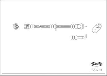 Fren Hortumu Ön Sağ veya Sol FROW 276.1112.004  1612138680