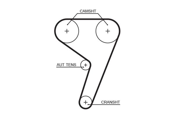 Triger Kayışı  Ford Fiesta Courier (1996->)  GATES 5433XS