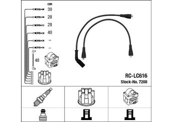 Buji Kablosu  NGK 7208  