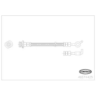 Fren Hortumu Arka Sol Nissan Qashqai (J10)(01.2007->)  SVAC 73-0151