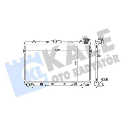 Su Radyatörü  Hyundai Coupe (RD)(2000->)  KALE 342310