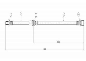 Fren Hortumu Ön Sağ veya Sol CAVO C800 810A  9094702414
