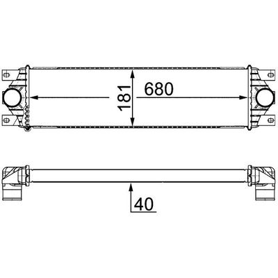 Turbo Radyatörü  Opel Movano (1998->)  MAHLE CI 20 000S