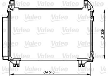Klima Radyatörü  VALEO 814233  8846052110 8846052090 88460-52090 88460-52110 8846052130 88460-52130