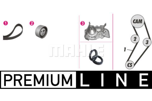 Devirdaim Su Pompası  Renault Clio Symbol I (1998->)  MAHLE CPK 49 000P