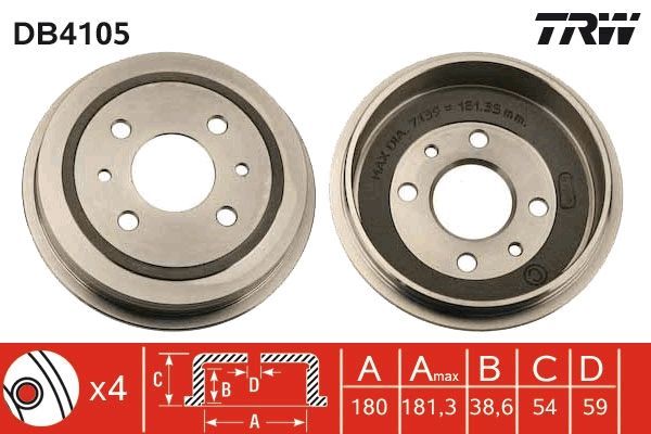 Kampana Arka Sağ veya Sol Fiat 500 (312) Limousine (01.2022->)  GROSSE GRS-1048