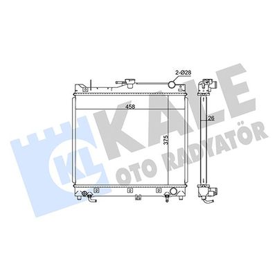 Su Radyatörü  Renault Trafic P.Van (06.2014->)  KALE 365700