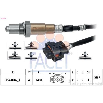 Oksijen (Lambda) Sensörü  Opel Corsa D (2006->)  FACET 10.8370