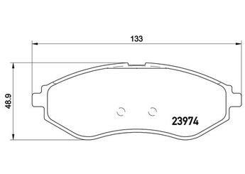 Fren Disk Balata Ön MAGNETI MARELLI 363700424048  94566892 96534653 93723736 PW892497 PC351112 PW891729