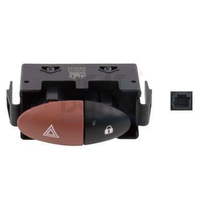 Dörtlü Flaşör Düğmesi  Renault Twingo (07.2007->)  MAXTEL 16204991