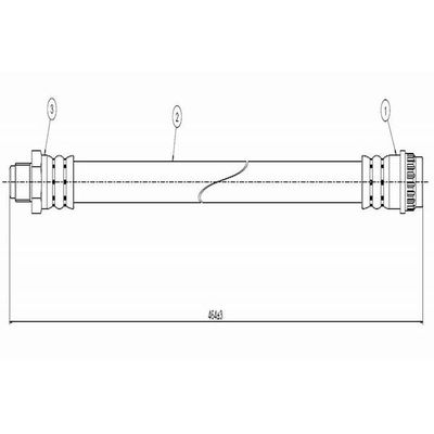 Fren Hortumu Arka Sağ veya Sol Renault Espace (J63)(01.1991->)  CAVO C800 176A