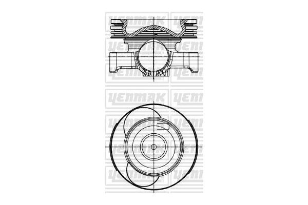 Piston (76.00MM-0.50)  YENMAK 31-30007-050