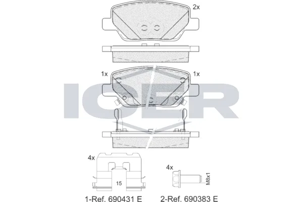 Fren Disk Balata Arka KALE BALATA 22449 173 05 ANS KD13