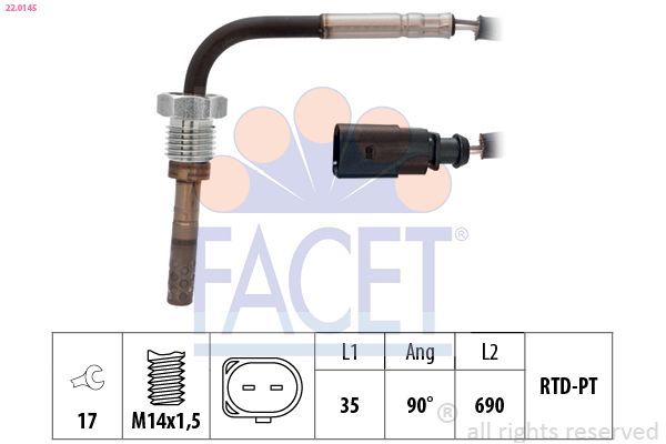 Egzoz Sıcaklık Sensörü  BOEM 03L906088BN