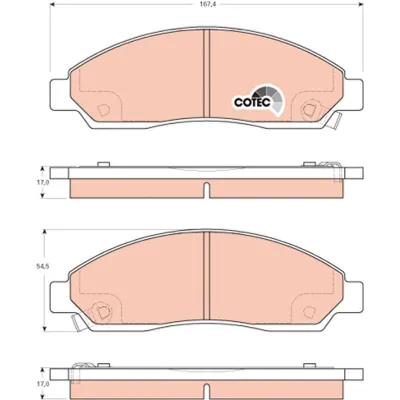 Fren Disk Balata Ön Isuzu D-Max (2007->)  MAHER 00066