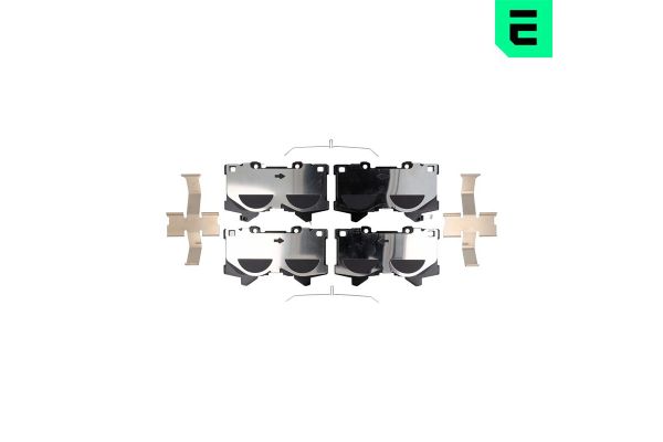 Fren Disk Balata Ön Toyota Land Cruiser (J15)(2018->)  OPTIMAL BP-13048